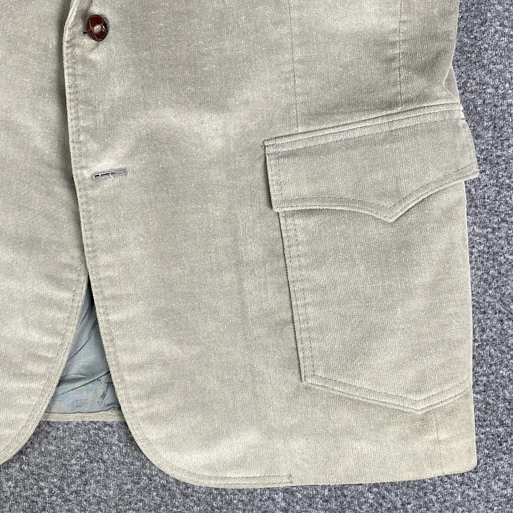 Levi's Westernwear Sport Coat Blazer Mens 46R Gray USA VTG Yokes Ranchcore Retro